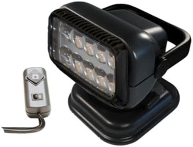 Golight | RadioRay Model 5149 LED Spotlight, Portable Mount, Wired In-Line Remote, Black