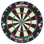 Unicorn Dartboard | Eclipse Ultra | Ultra-Visible White Number Ring | Championship Quality Sisal Bristle | Staple-Free Construction