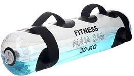 Drofail Portable Foldable Water-Filled Inflatable Weight Bag Weight Lifting Balance Strength Training Fitness Weight Bag, Colour: 20kg (Transparent)