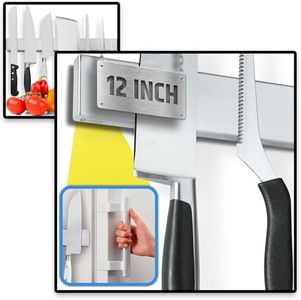 17" + 12" Magnetic Knife Holders for Fridge | Bundle