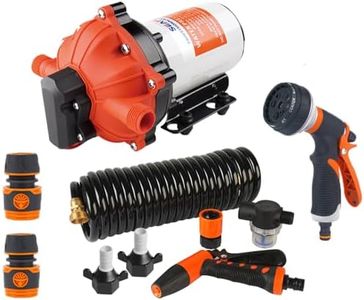 12V 5GPM 70PSI Deck Washdown Pump Kit 18.9 LPM for Boat Caravan Yacht Wash Rv