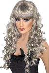 Smiffys Siren Wig, Silver Long, Cur