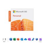 Microsoft 365 Personal | 12-Month Auto-Renewing Subscription | 1 person | Word, Excel, PowerPoint | 1TB OneDrive cloud storage | PC/Mac Digital Download | Activation Required