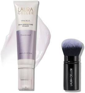 LAURA GELLER NEW YORK Spackle Skin-Perfecting Super-Size Makeup Primer - Diamond + Retractable Airbrush Kabuki Brush Duo