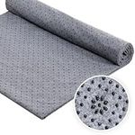 Homaisson 157x71 Inch Non-Slip Carpet Backing Cloth, Tufting Carpet Backing Cloth with Plum Blossom Patterns, 1mm Thick Vinyl Rug Backing Fabric Rug Making Supplies