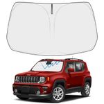 Proadsy Front Windshield Sun Shade Foldable Sunshade Protector Sun Visor Custom Fit 2024 2023 2022 2021 2020 2019 2018 2017 Jeep Compass Accessories 2024 Upgrade