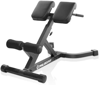 Philosophy Gym Hyper-Extension Roman Chair - Adjustable Lower Back Bench Machine