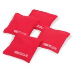 Wild Sports Authentic Cornhole Bean Bag (4 Pack), Red