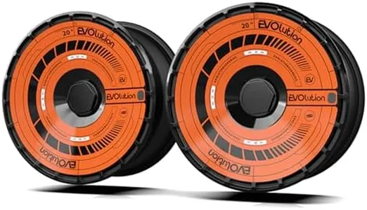 (4-Pack) Wheel Covers for Tesla Model Y Induction Wheel Hubs, Full Coverage Rim Protector, Snap-On Hubcaps for Scratch Resistance, Fits 2021-2024, Orange Legend, 20 inch