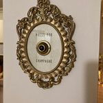 Press For Champagne Button Wall