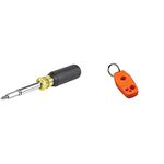 Klein Tools 32500MAG Magnetic Multi-Bit Screwdriver/Nut Driver, 11-in-1 Multi Tool with 8 Bits, 3 Nut Driver Sizes, Cushion Grip Handle & Magnetizer/Demagnetizer