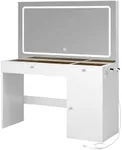 DWVO Vanity Desk with Power Outlet,