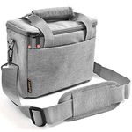 FOSOTO Padded Camera Case Shockproof Shoulder Bag with Extra Rain Cover Compatible with for Nikon, Canon, Sony, Panasonic, Olympus Insert Camera Case for DSLR SLR Camera Lens