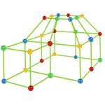 155Pcs Build Your Own Den Set Kit Present Children DIY Tent Gift Exercise| Educational Toy for Kids | Fun & Learning Toy Set