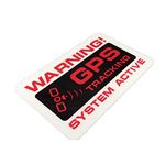 2PCS Car Styling Decals Warning GPS Tracking System Active Bike Motorcycle Sticker 120x75mm (A)