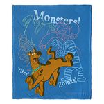 Northwest Scooby Doo Silk Touch Throw Blanket, 50" x 60", Monsters Oh My