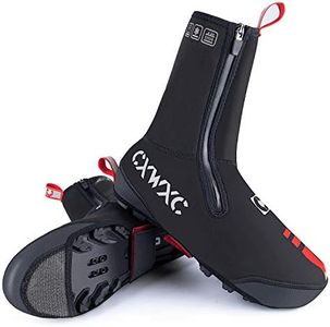 CXWXC Cycling Shoe Covers Neoprene Waterproof,Winter Thermal Warm Full Bicycle Overshoes for Men Women,Road Mountain Bike Booties (XL)