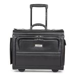 Bugatti Simulated Leather Rolling Black Lawyer/litigation Briefcase