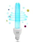 DoRight Ozone E27 Ultraviolet Lamp 25W UV Germicidal UVC Lamp with Ozone E27 Bulb UV Sterilizer with Quartz Tube Sterilization UVC 254nm AC220-240V for Toilet, Kitchen, Bedroom