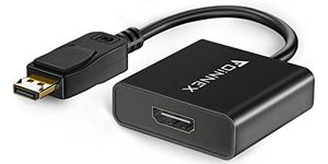 Active Displayport to HDMI Adapter (4K*2K),FOINNEX Active DP 1.2 to HDMI Converter, Male to Female Audio Video Adapter, Supports AMD ATI Eyefinity Multi-screen Function for Gaming, Compatible with Lenovo, Dell, HP, ASUS etc DP enabled PC, Laptop to Monitor, Projector, TV.