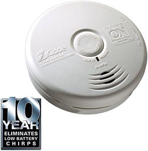 Kidde P3010K-CO Worry-Free Kitchen Photoelectric Smoke and Carbon Monoxide Alarm with 10 Year Sealed Battery