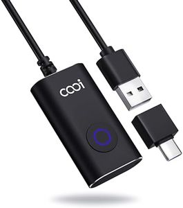 COOIDEA Mouse Jiggler Undetectable Metal USB Mouse Mover with Switch Button, Automatic Mouse Shaker with 4 Jiggle Modes, Mouse Simulator, Driver-Free, Plug & Play, Keep Computer/Laptop Awake