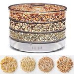 VOLTURI Sprouts Maker Box (4 Tier), Stackable Sprouting Maker Set for Alfalfa, Mung, Clover, Radish, and Fenugreek Sprout Maker (500 ML, Transparent, Pack of 2)