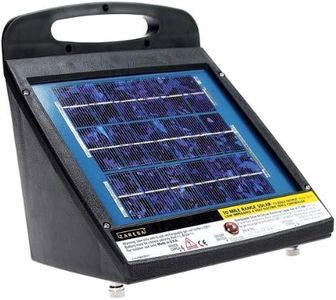 Zareba ESP10M-Z Solar Powered Low Impedance Electric Fence Charger - 10 Mile Solar Powered Electric Fence Energizer, Contain Animals and Keep Out Predators, Yellow/Black