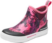 BASSDASH Womens 4.5” Waterproof Deck Ankle Rain Boots Anti-Slip Neoprene Rubber Garden Fishing Boots