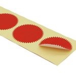 Limitless Stamp Sealing Blank Certificate Self-Adhesive Notary Seal Sticker (Red) - 100 Pieces