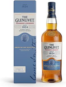The Glenlivet Founder's Reserve Single Malt Scotch Whisky with Giftbox | Double Matured in Oak Casks | 40% ABV | 70CL | Original Speyside Single Malt Whisky | Sweet and Fruity Scottish Whisky