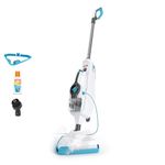 Vax Steam Fresh Combi Classic Steam Cleaner, Portable Handheld and Floor Steam Mop, Detergent and 10 Accessories for the Oven, Bathroom and Home, Easy to Carry, 1600W, 3.7kg, White & Blue, S86-SF-CC