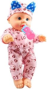 Ladli® Realistic for Babies Soft Cute Dolls for Kids Little Boy Toy Baby Boy Doll Playset Baby Movable Arms with Milk Bottle Real Baby Doll Natural Color Little Boy Doll