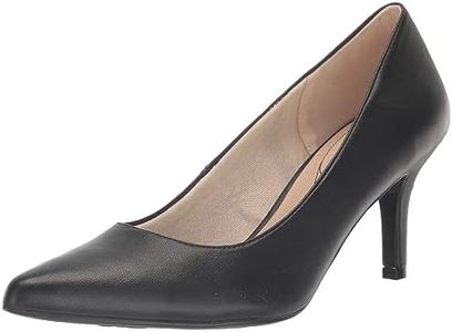 LifeStride Women's Sevyn Pump, Black Smooth, 9 Wide