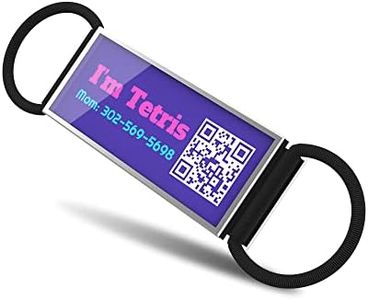 KEKID QR Code Slide On Dog Tag, Custom Personalized Dog ID Tags, Silent Noiseless Pet Tag - Free Online & Scan QR Receive Instant Location Alert Email