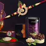 DeoDap Rakhi + Chocolates (K1_703_BS) | Raksha Bandhan Gift for Brother (96gm) | Sweets & Card