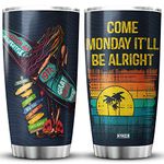 MYMISOR Surfing Tumbler Stainless Steel 20oz Retro 60s Summer Beach Lover Gifts For Women Water Sport Surfboard Mug Gift For Surfers Vintage Insulated Coffee Tumblers Surfing Lover