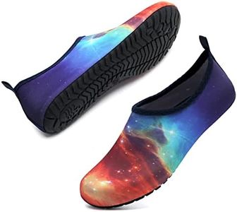 IceUnicorn Water Shoes Men Women Beach Swim Aqua Barefoot Socks Pool Quick Dry Yoga(Star Cloud 44/45)