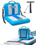 ZLX Kayak Seat, Inflatable Additional Paddle Seat, Universal Padded Board Seats Comfortable Inflatable Detachable Sup Seat Stand Up Paddle Board chair with Back Support Perfect for Adult Kids Family