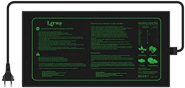 LERWAY Tapis Chauffant pour Plantes Imperméable Serre de Germination Accélère la Germination des Graines, Coussin de Chauffrage pour Reptile et Amphibien, 21/30 Watts, 52 × 25 cm (1 Pièce - 30W)