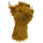 Daphne's Headcovers - Highland Cow Animal Character Headcovers for Golf Clubs, Brown