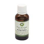 Moringa Oil | Moringa Oleifera | For Hair | For Face | For Body | For Skin | Hair Oil | Pure Moringa Oil | 100% Pure Natural | Cold Pressed Moringa Oil | 15ml | 0.507oz By R V Essential