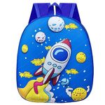 FunBlast Bagpack for Kids – Bag for Pre-Schoolers, Small Picnic Bag for Toddlers Lightweight Miniature Bags for Kids – 2 Years to 4 Years Toddlers (Rocket)