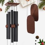 Wind Chimes Outdoor Large Deep Tone, Memorial Wind Chimes Amazing Grace Outdoor, Gifts for Housewarming/Mother Day/Christmas, Outdoor Decor for Patio, Garden, Yard, Home (36 Inch Black Wind Chime)