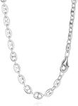 NKlaus 38-80 cm Necklace Coffee Bean 925 Silver Women's Necklace 4.4 mm Wide Silver Chain, Sterling Silver