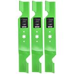 8TEN LawnRAZOR Mower Blade Set for MTD Cub Cadet Troy Bilt Triple Rear Bagger 742-0679 942-0679 (High-Lift)