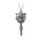Alchemy Gothic Sacred Cat Vanity Necklace Silver Coloured - Stunning Pendant