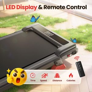 HomeFitnessCode Walking Pad Treadmill – Compact Foldable Electric
