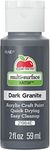 Apple Barrel Acrylic Paint, Dark Granite, 2oz