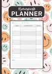 Homework Planner: Undated Daily & Weekly Schedule Organizer for Girls | Smiley Face Preppy Aesthetic | College, High School, Middle School & Homeschool Students